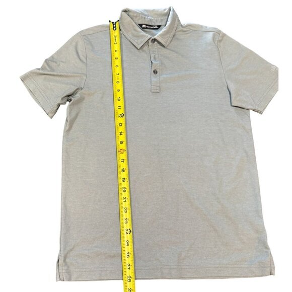 Travis Mathew Shirt Mens Medium‎ Oceanside Golf Polo Short Sleeve Quiet Grey |P1 - Picture 3 of 7